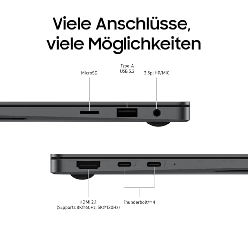 Samsung Galaxy Book5 Pro AI-Laptop - i7 Ultra Prozessor, 16GB RAM, 512GB Speicher, Copilot