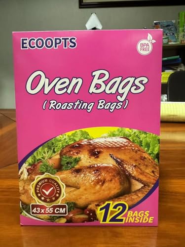 ECOOPTS Ofen Bratbeutel für Truthahn, Huhn, Fleisch, Gemüse (10x - 430x550mm)