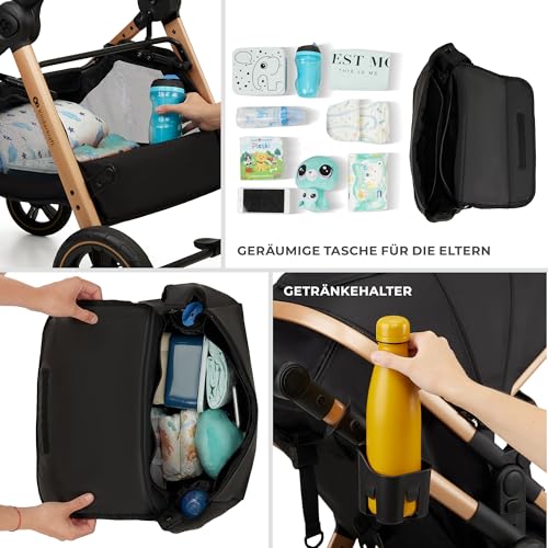 Kinderkraft ESME 3-in-1 Multifunktionskinderwagen: Babywanne, Sportwagen, Maxi-Cosi