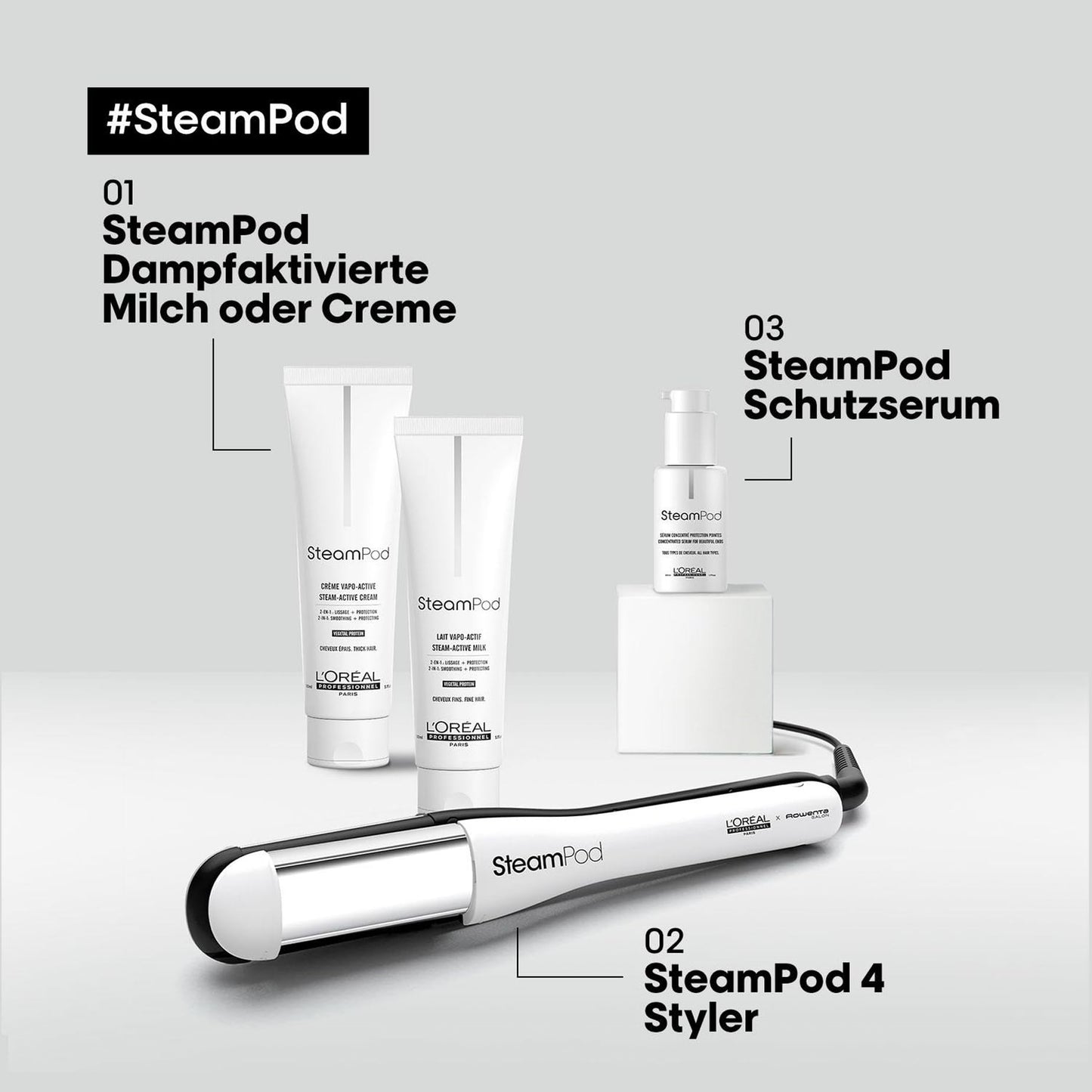 L'Oréal Professionnel SteamPod 4: All-in-one steam styler for all hair types - straight to curly