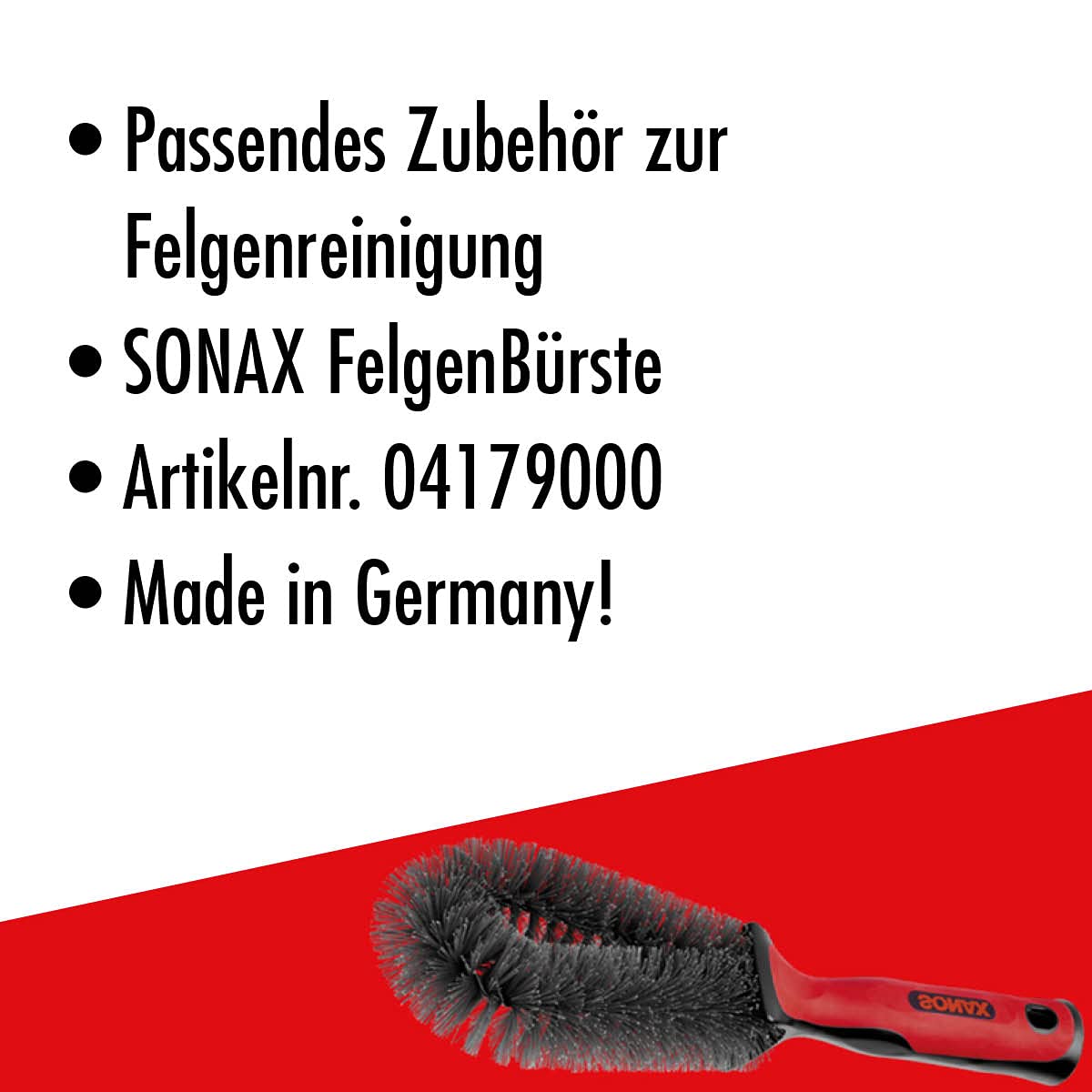 SONAX rim cleaner (1L) for all polished, chrome-plated and matt steel and alloy wheels