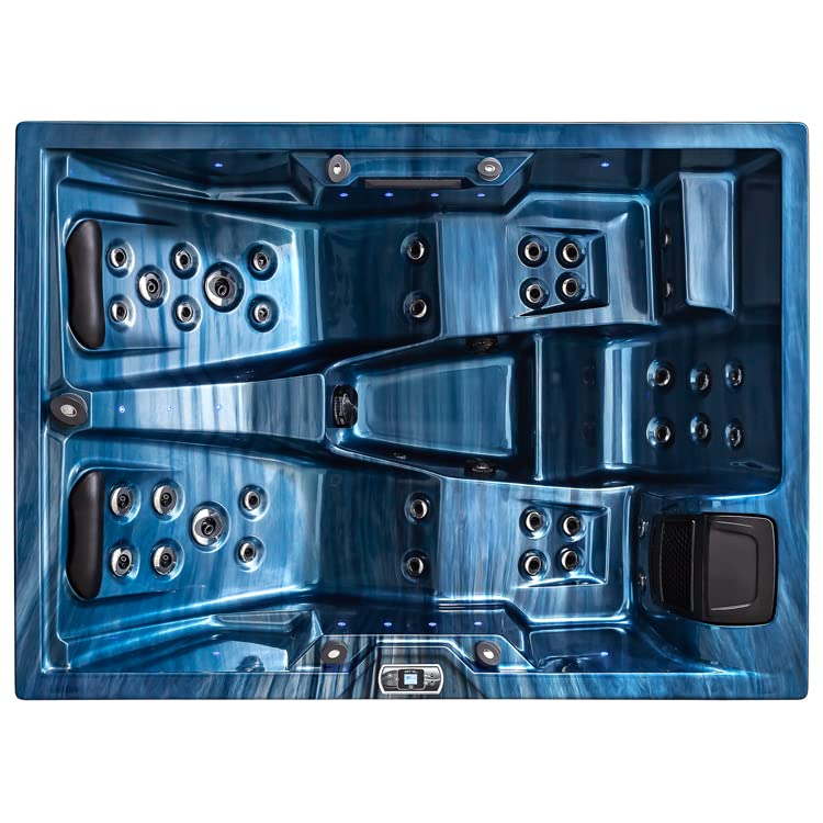 AWT AQART SPA IN-405 Eco Outdoor Whirlpool: 37 Jets, Colored Light & Ozone (Oceanwave)