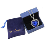 Collier TITANIC Coeur d'Océan avec pendentif en cristal