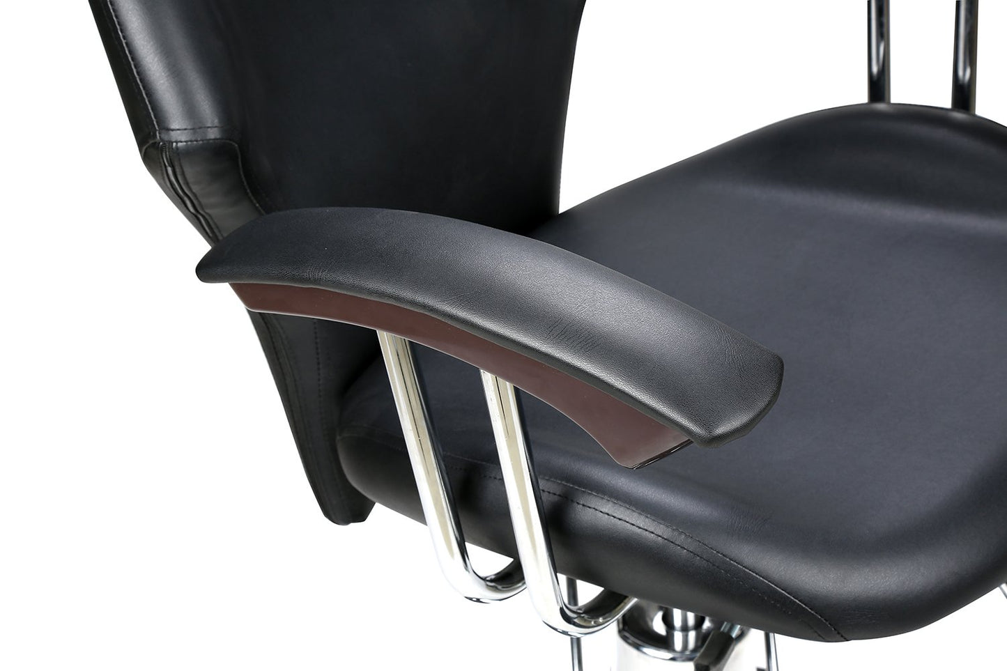Barberpub Friseurstuhl | Hydraulisch, bis 135° kippbar mit Gasfeder-Sperre, 360° drehbar