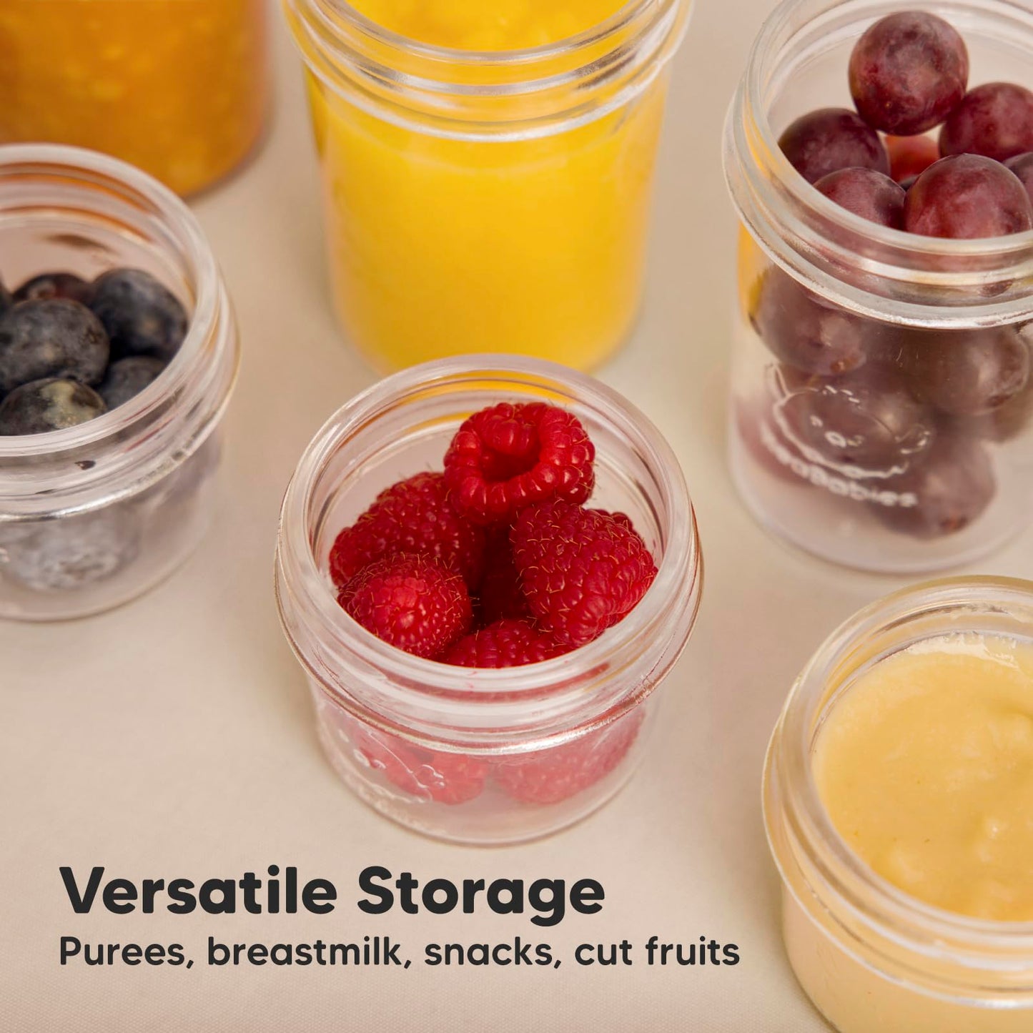 Baby Food Freezing Containers Made of Glass (8 Pack) - Baby Food Storage