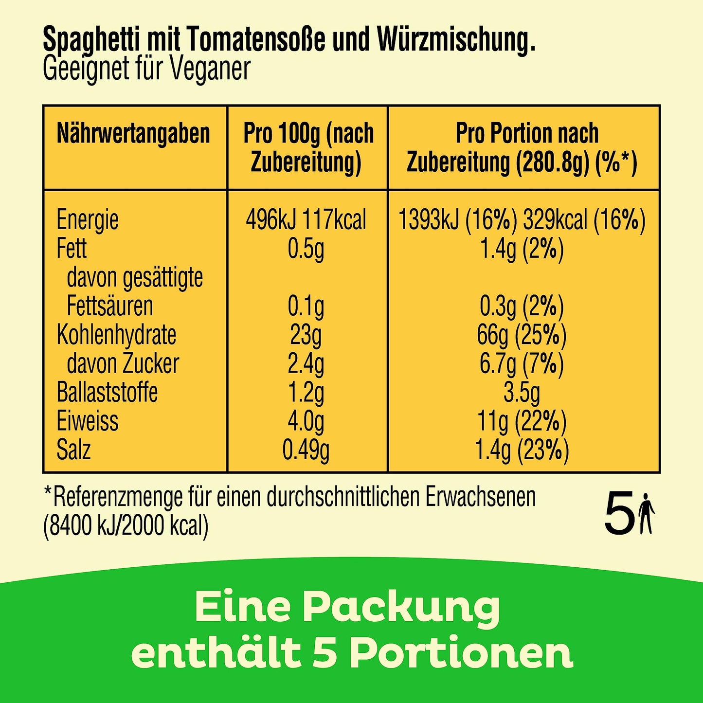 MIRACOLI™ 5 servings of classic spaghetti (18 pack, 610.4g each)