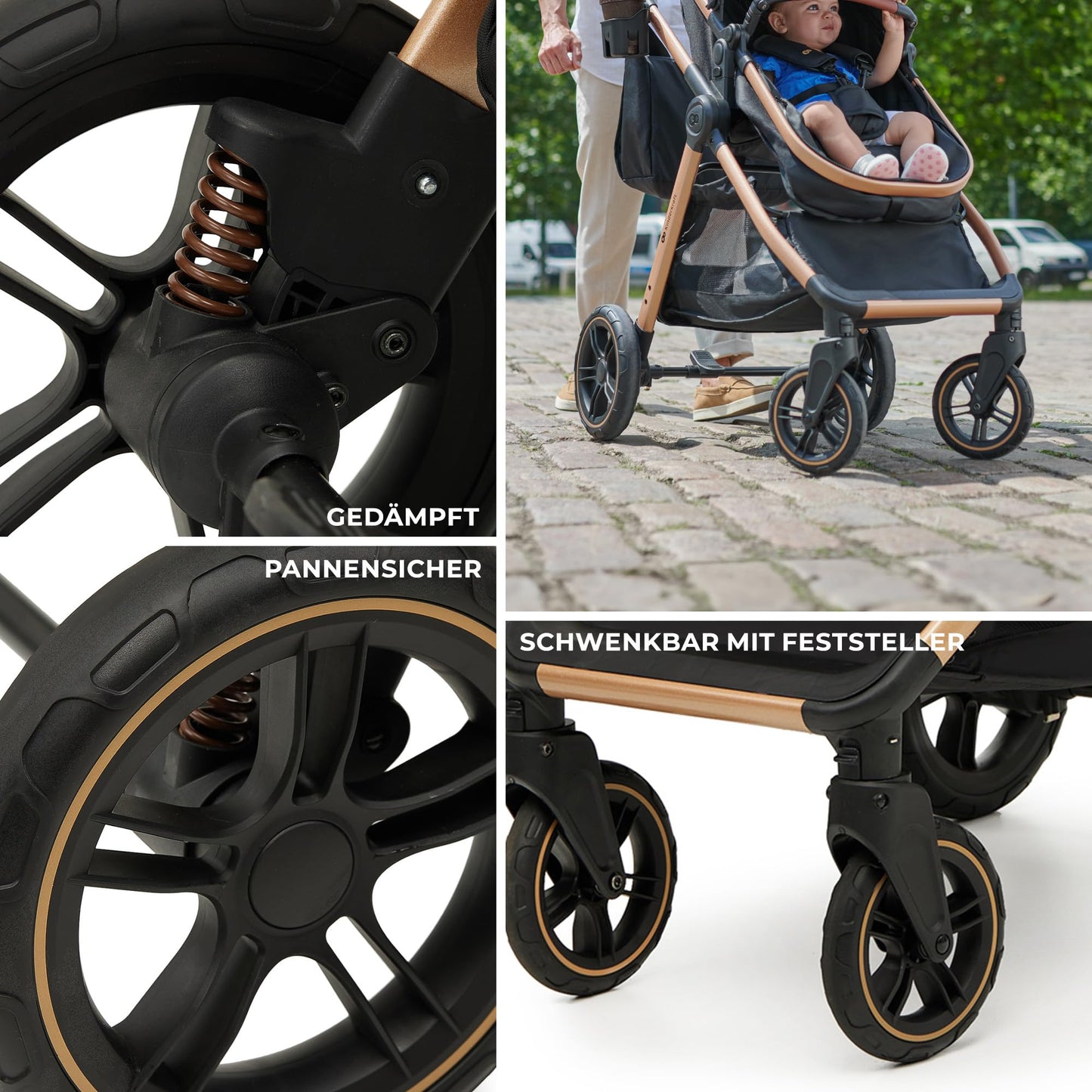 Kinderkraft ESME 3-in-1 Multifunktionskinderwagen: Babywanne, Sportwagen, Maxi-Cosi