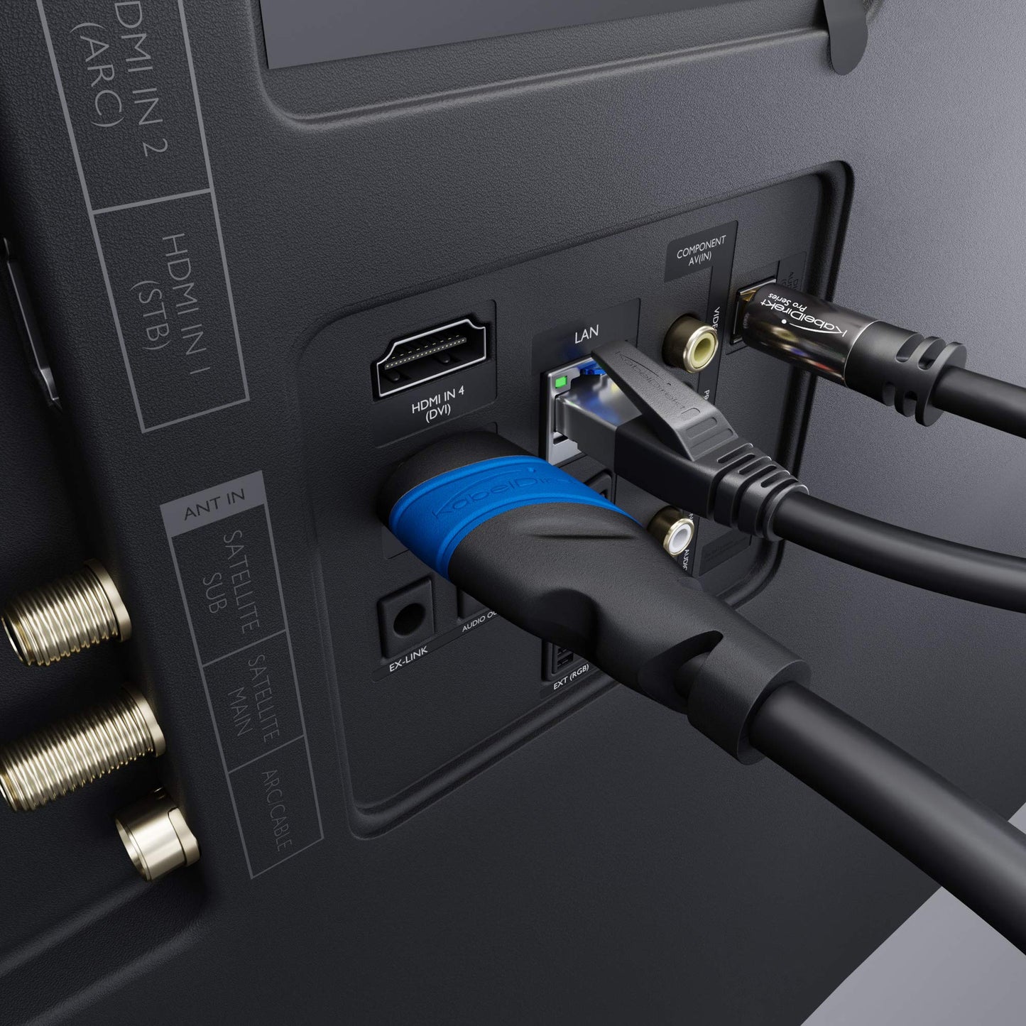 KabelDirekt 4K & 8K High Speed HDMI Cable with Ethernet (1m): Designed in Germany