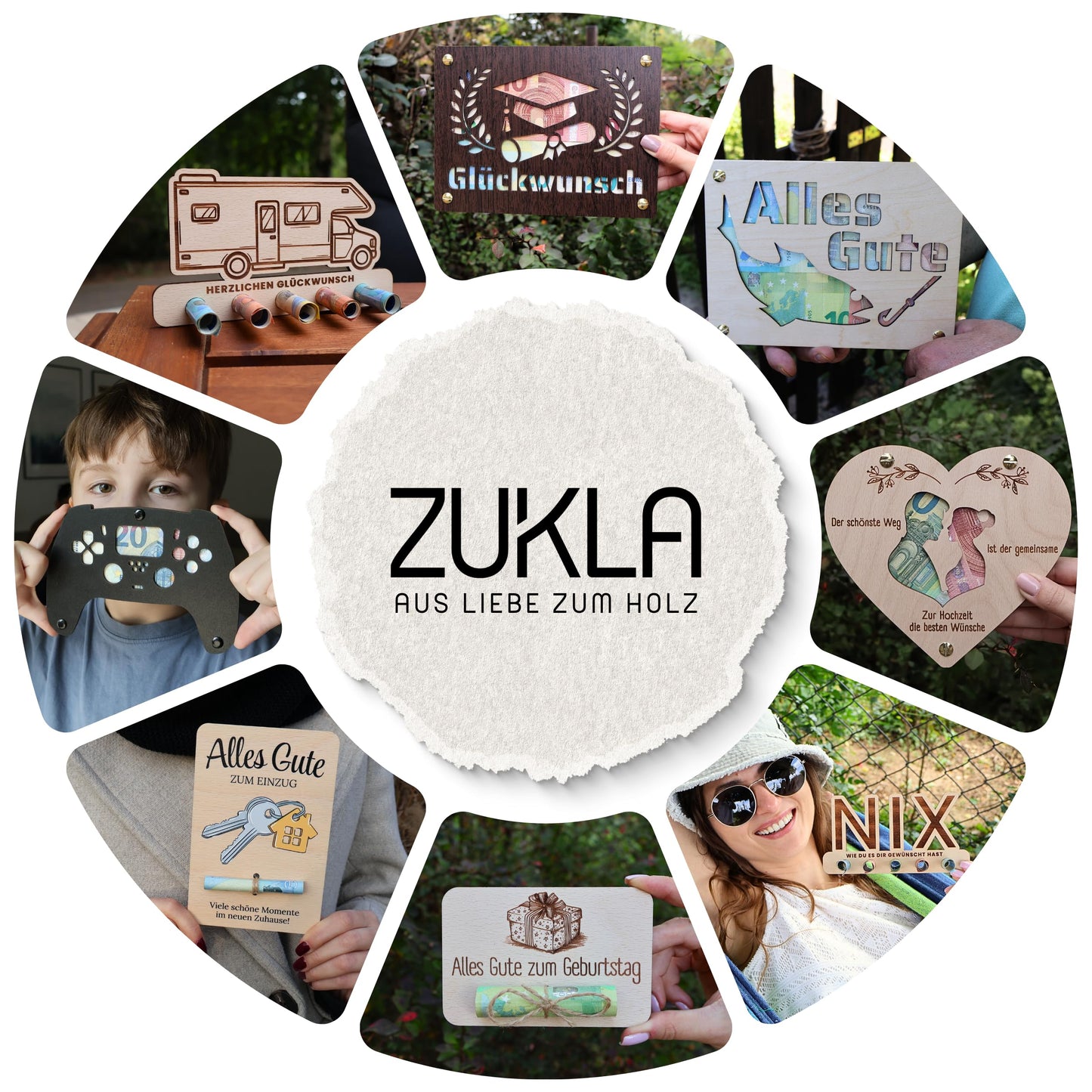 ZUKLA money gift packaging 'ABI 2025' (15x10cm): The creative way to give money