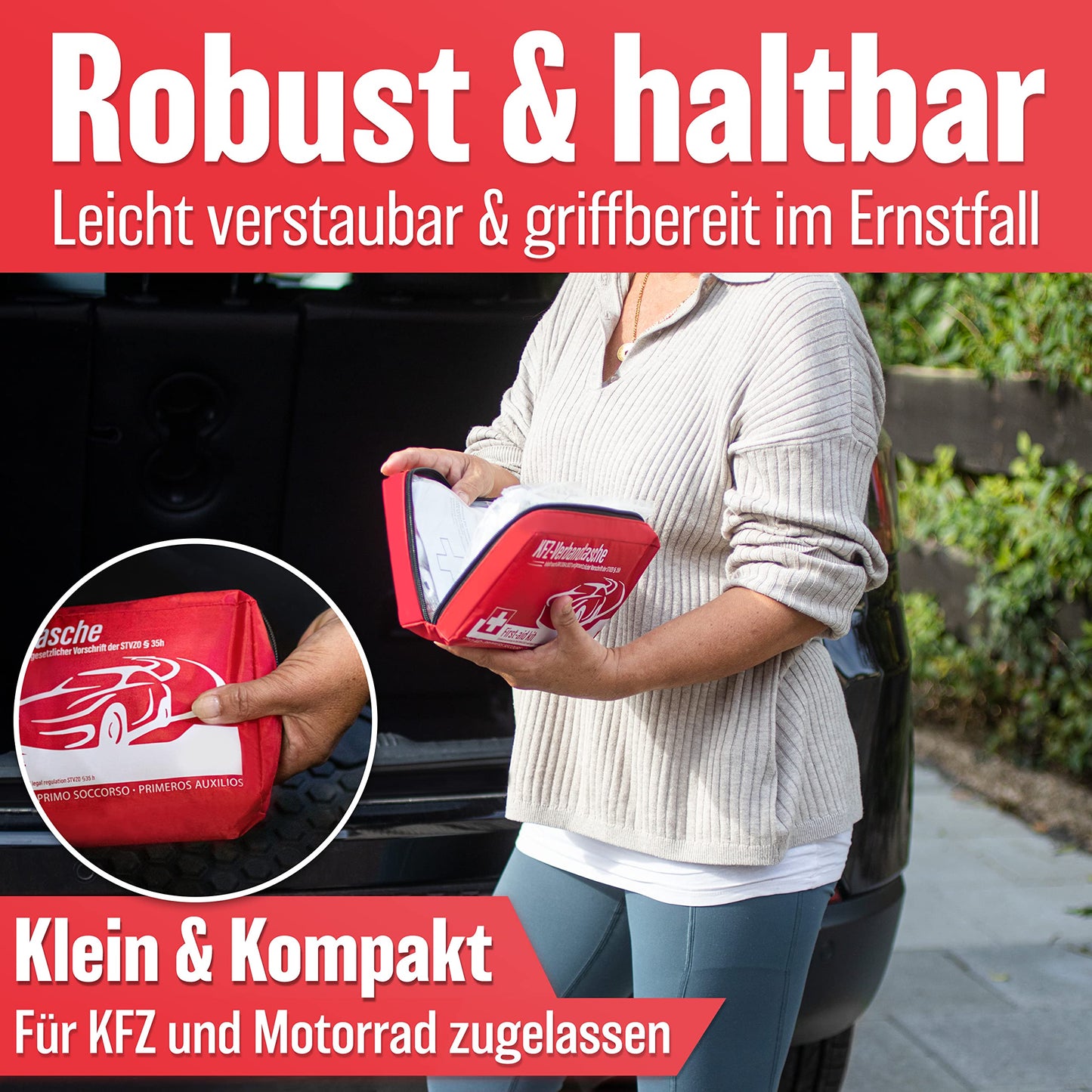 HELDENWERK vehicle first aid kit (Standard 2025): First aid kit, StVO compliant