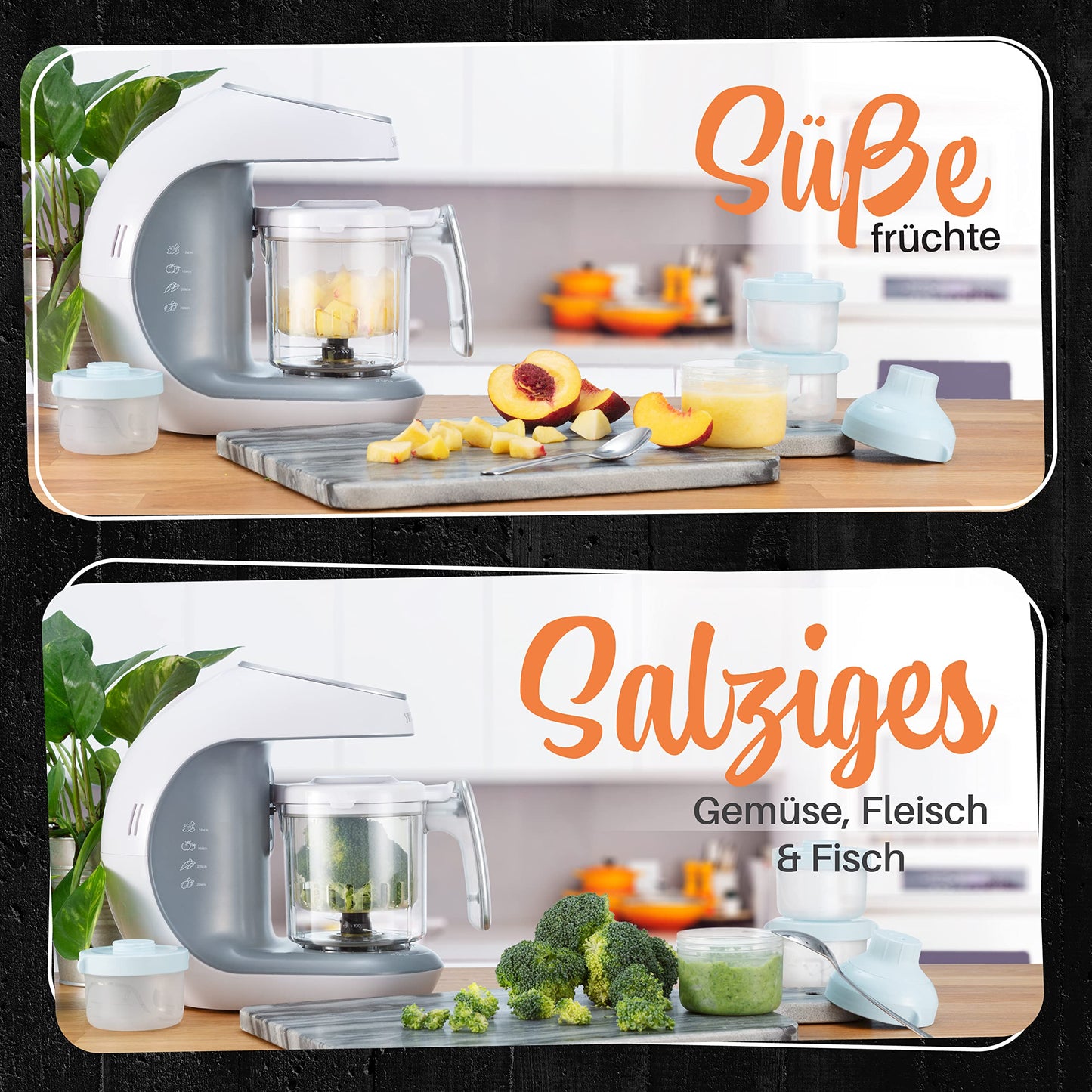 SWEETY FOX: 7-in-1 multifunctional baby food maker with automatic cleaning function