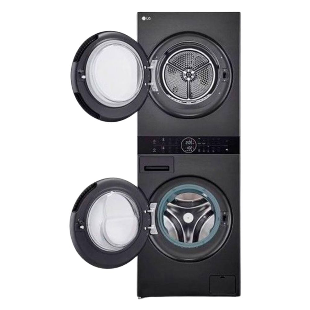 LG (WT1210BBF) Washtower: Washing Machine - 12 kg & Dryer - 10 kg | Single Panel, WiFi, Black