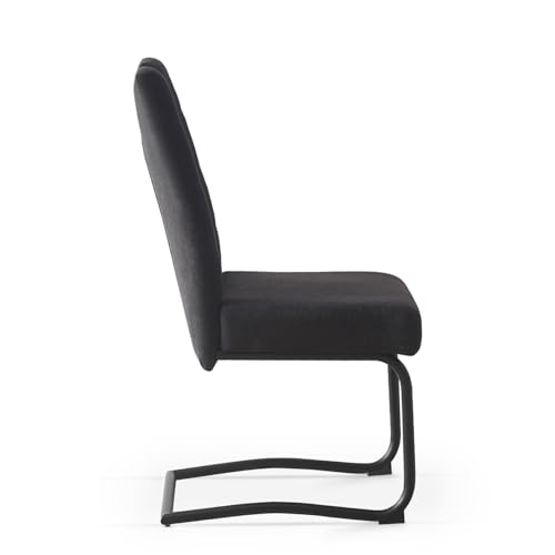 B&amp;D home set of two cantilever dining chairs 'Sofia' | Modern design in anthracite