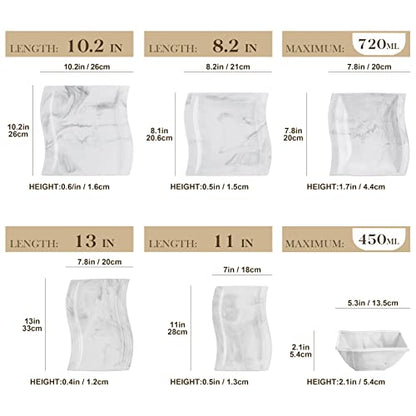MALACASA 'Series Flora' (26-piece porcelain dinnerware set): dinner service plate set