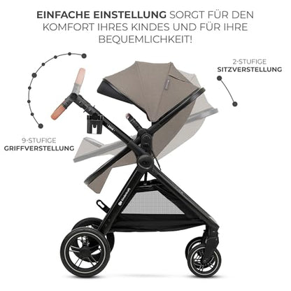 Kinderkraft ESME 3-in-1 multifunctional stroller: carrycot, stroller, Maxi-Cosi