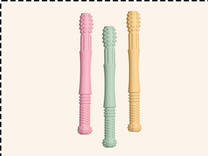 OKONKN Teething Tubes (6 pieces): Silicone teething aid - BPA-free &amp; coolable