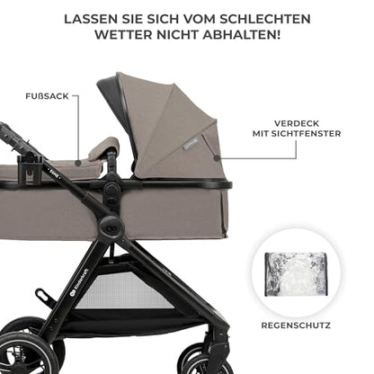 Kinderkraft ESME 3-in-1 multifunctional stroller: carrycot, stroller, Maxi-Cosi