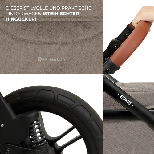 Kinderkraft ESME 3-in-1 multifunctional stroller: carrycot, stroller, Maxi-Cosi