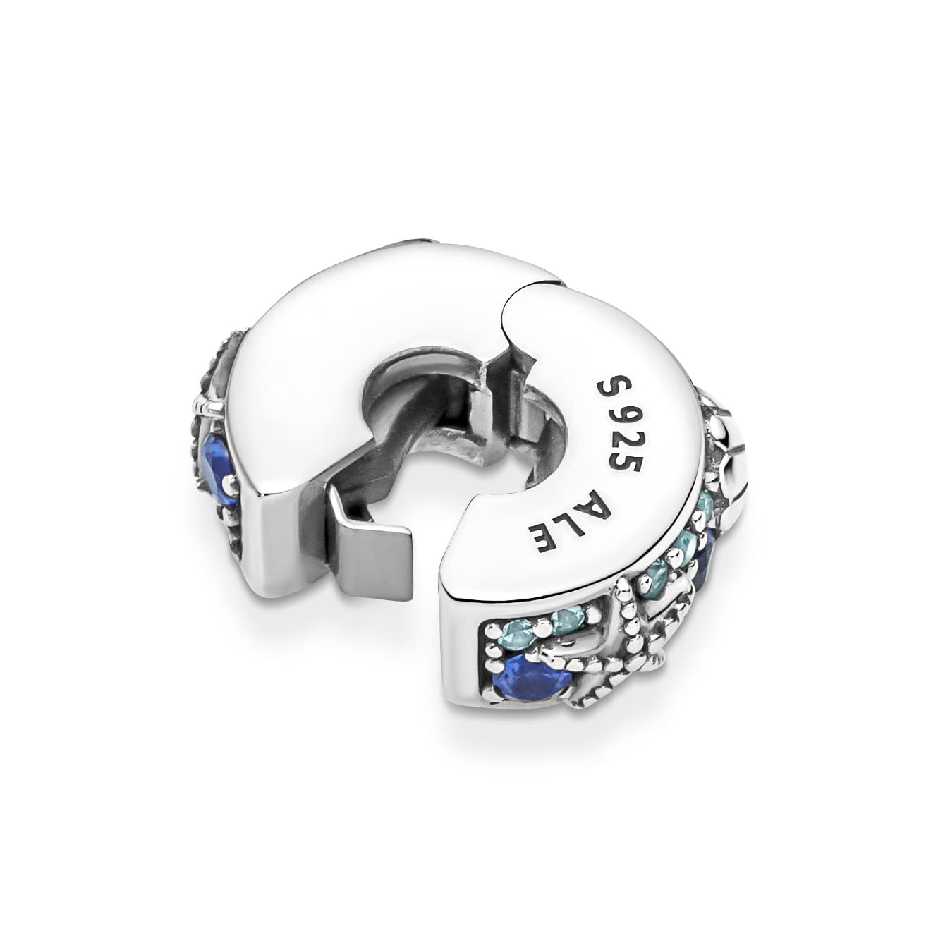 PANDORA Moments Tropischer Seestern & Muschel Clip-Charm aus Sterling-Silber mit Cubic Zirkonia