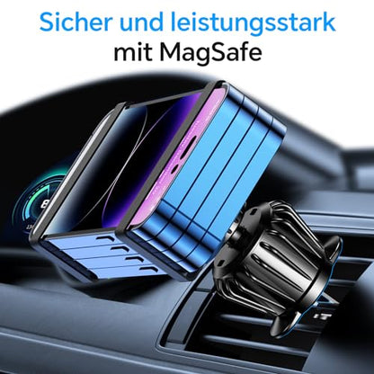 Magsafe Smartphone Car Mount (20 Strong Magnets, 360° Rotatable)