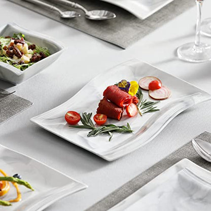 MALACASA 'Series Flora' (26-piece porcelain dinnerware set): dinner service plate set