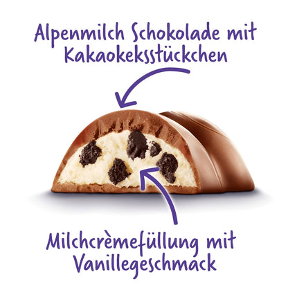 Milka Chocolate Bar Milka &amp; OREO (36 x 37g) with Oreo biscuit pieces in milk cream