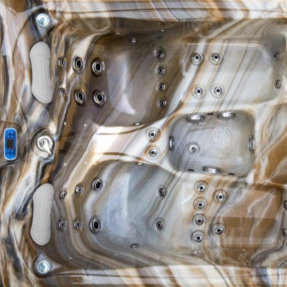 poolomio® massage whirlpool made of Aristech acrylic for 3 people: | Wi-Fi, speaker, LED light