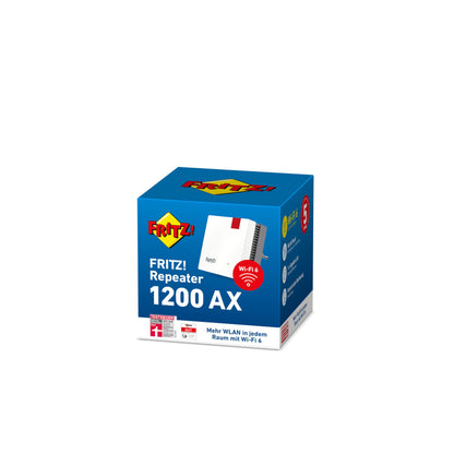 AVM FRITZ!Repeater 1200 AX - WLAN Mesh Repeater with Wi-Fi 6 &amp; Gigabit LAN