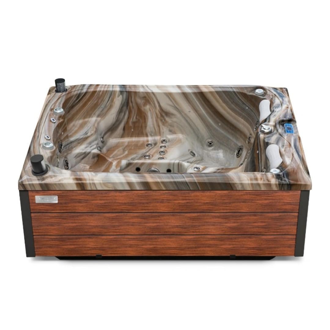 poolomio® massage whirlpool made of Aristech acrylic for 3 people: | Wi-Fi, speaker, LED light