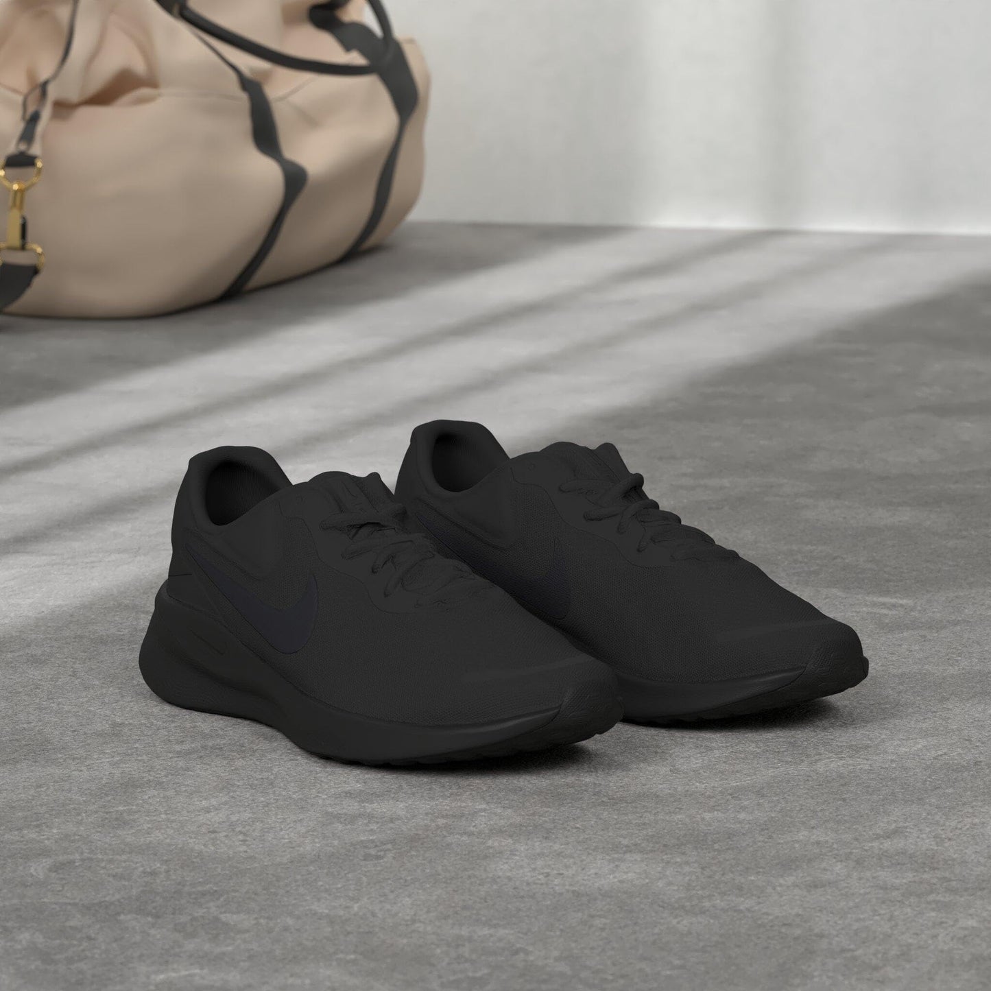 Nike Revolution 7 Men's Sneaker - Black Off Noir: Flyknit material