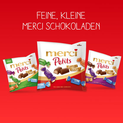 merci Petits Chocolate Collection (1kg): Mix of chocolate specialties in a practical round tin