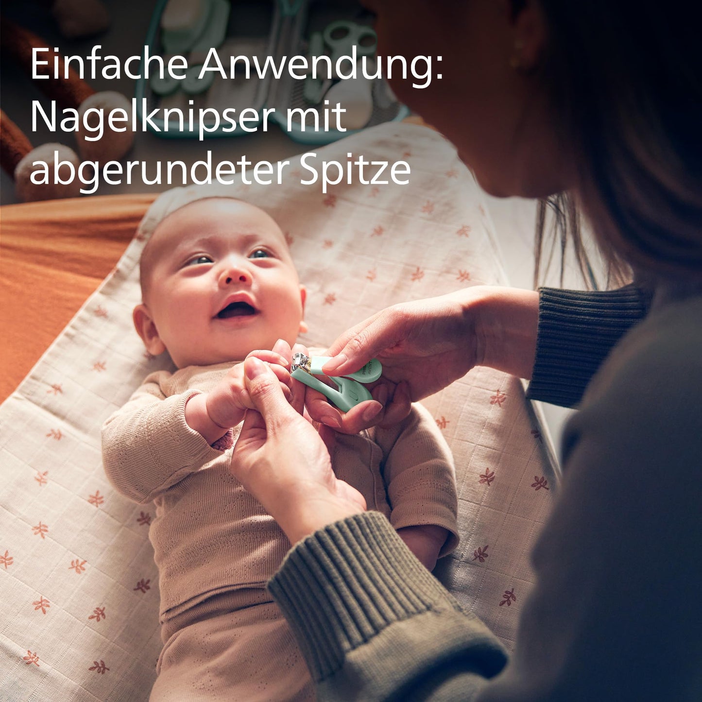 Philips Avent Baby Care Starter Set with 9 accessories including nasal aspirator and finger toothbrush