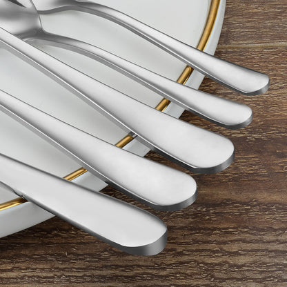 BEWOS Essbesteck-Set für 6 Personen (30-teilig): Spiegelpoliert, Spülmaschinenfest