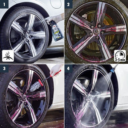 SONAX rim cleaner (1L) for all polished, chrome-plated and matt steel and alloy wheels