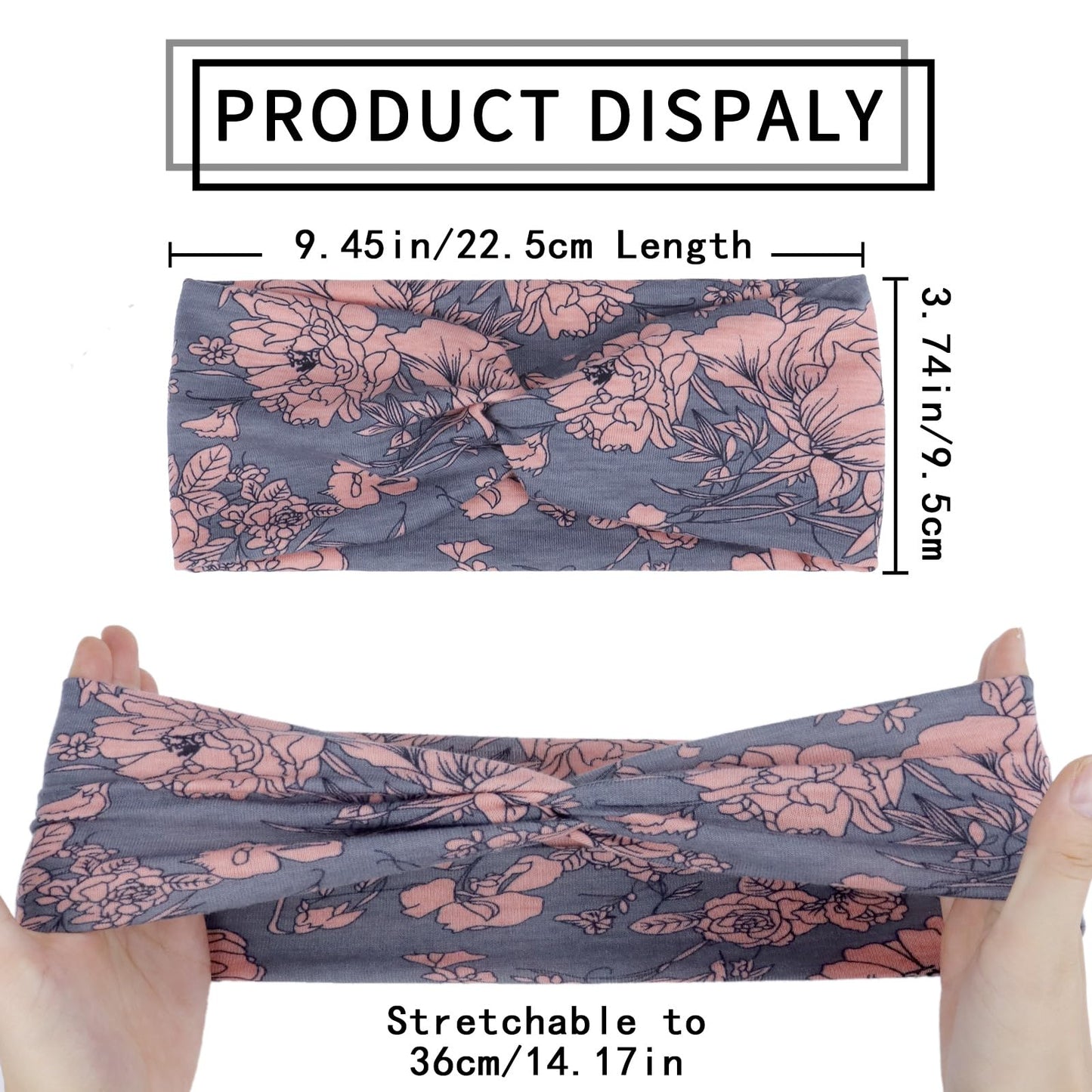 Kavya Summer Boho Elastic Soft Headbands &amp; Hairbands for Women (6 Pack - Multicolored)