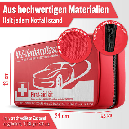 HELDENWERK vehicle first aid kit (Standard 2025): First aid kit, StVO compliant