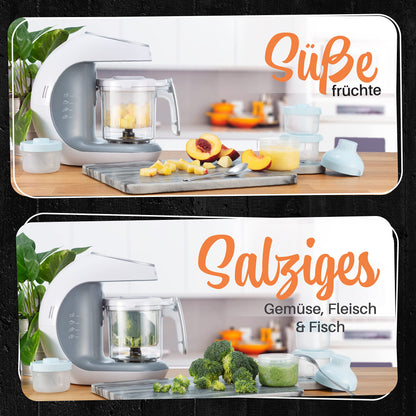 SWEETY FOX: 7-in-1 multifunctional baby food maker with automatic cleaning function