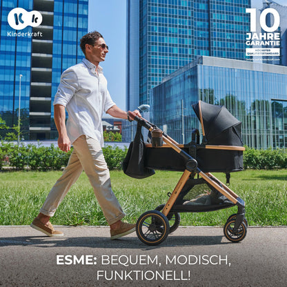 Kinderkraft ESME 3-in-1 multifunctional stroller: carrycot, stroller, Maxi-Cosi