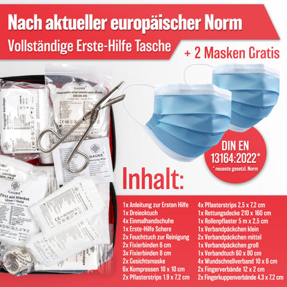 HELDENWERK vehicle first aid kit (Standard 2025): First aid kit, StVO compliant