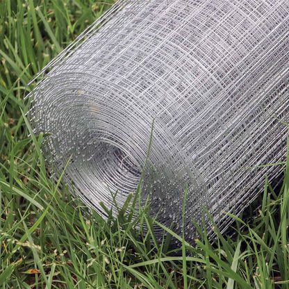 WILTEC chain link fence with 19x19mm wire thickness: (1m x 10m x 0.75mm): Aviary wire square made of galvanized steel
