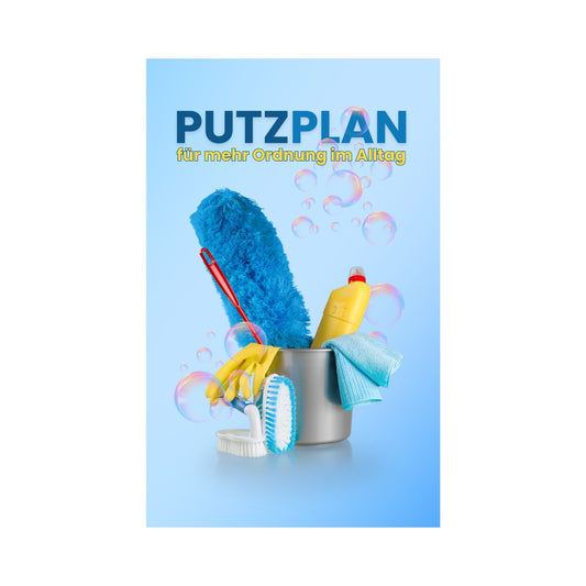 PUTZPLAN für mehr Ordnung im Alltag: Tägliche, wöchentliche & monatliche Reinigungslisten: 100 linierte Seiten - DIN A5