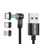 360° and 180° Rotating Magnetic USB Fast Charging Cable