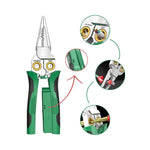 8-in-1 Multifunctional Tool | Electrical Measuring Function, Cable Cutter, Stripper, Crimping Pliers and more