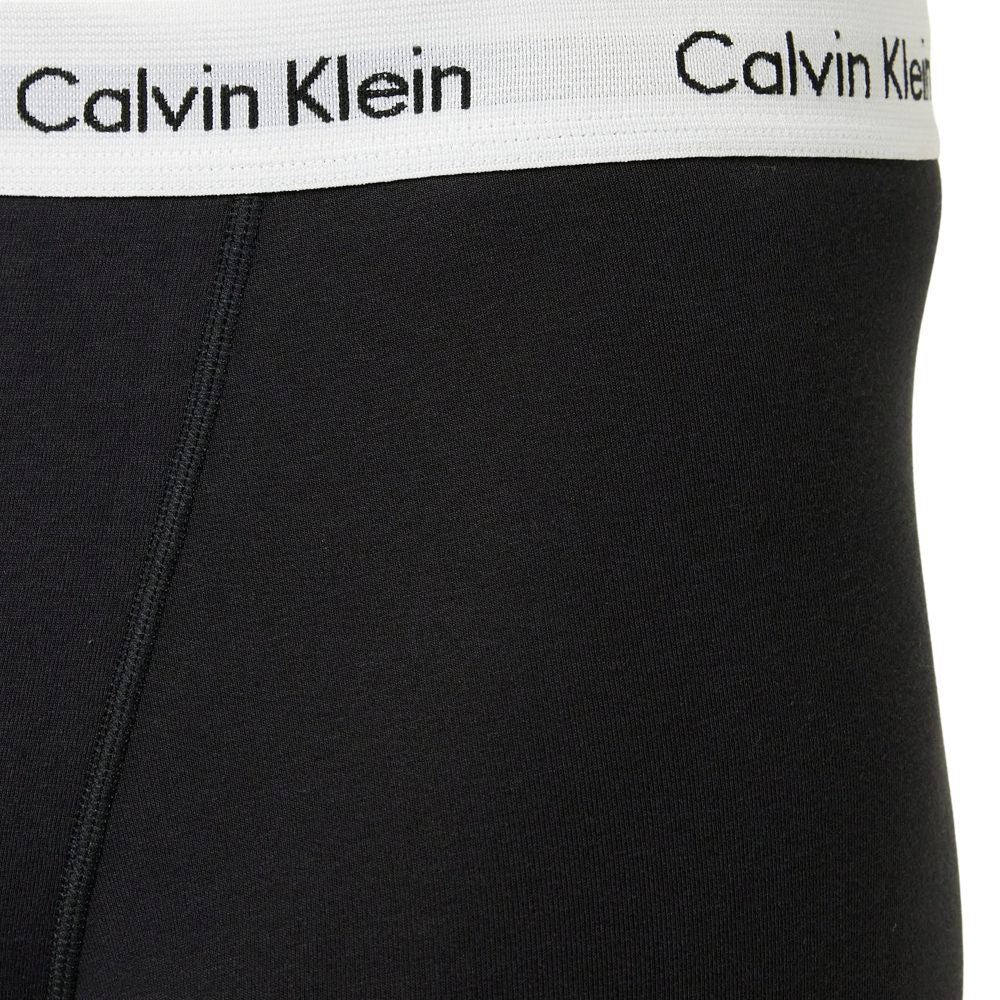 Calvin Klein Men's Boxer Shorts (3-Pack) with Logo Waistband: Cotton Stretch, Black