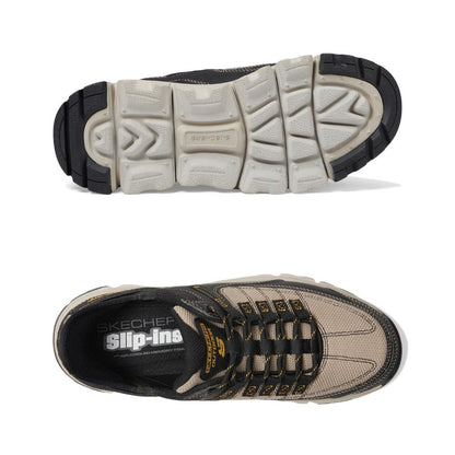 Skechers 'Summits AT Upper Draft' Slip-Ins Men's Sneaker (Synthetic Mesh-Black Trim)