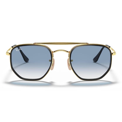 Ray Ban 'RB3648M' Unisex Sonnenbrille: Gold-Retro-Style (Größe: 52mm)
