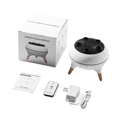 Dynamischer Quallen-Luftbefeuchter (250ml) mit Aroma-Diffuser & 7 Farben Nachtlichtern inkl. Fernbedienung für das Schlafzimmer