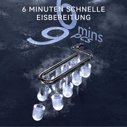 Self-cleaning ice cube machine (12 kg in 24 h): 2 ice cube sizes, ice cube maker for home