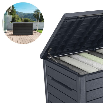 Koll Living Auflagenbox/Kissenbox Goliath XXL (870 Liter): Graphit