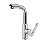 360° Rotating Wash Basin Faucet | Chrome Single-Lever Mixer for Hot & Cold Water